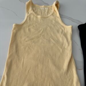 ladies  yellow tee shirt by Paper Denim and cloth